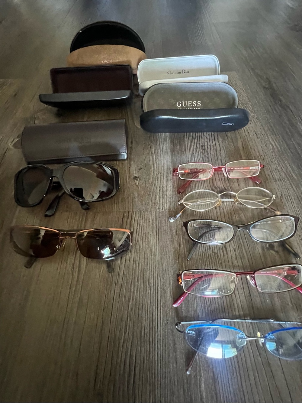 Ralph Lauren, Guess, Ann Klein, Cynthia Rowley bundle of 7 frames.